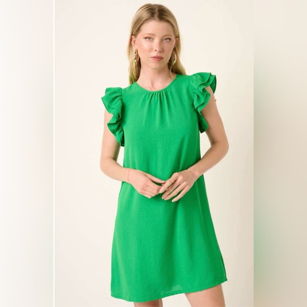 Mittoshop Midsummer Nights Ruffle Sleeve Dress size small